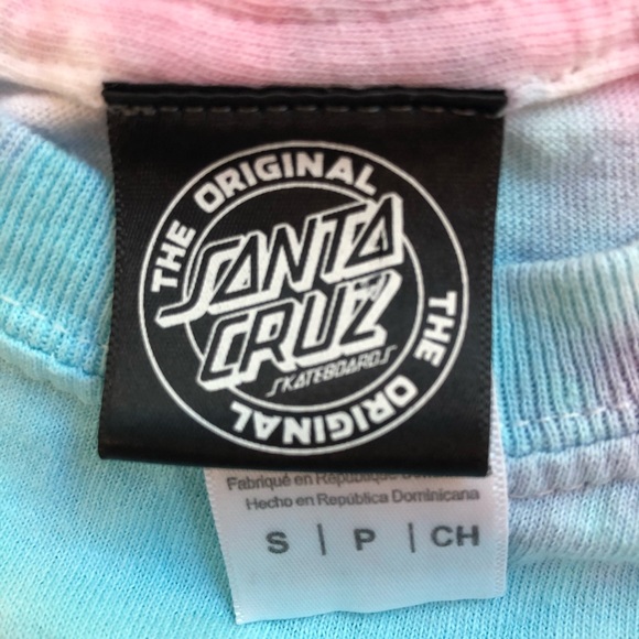 Santa Cruz tie dye tee shirt. Worn once! - Picture 4 of 4